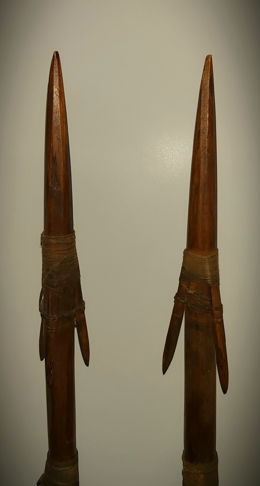 Northwest Coast; Coast Salish, fishing spears/harpoons (19th century).