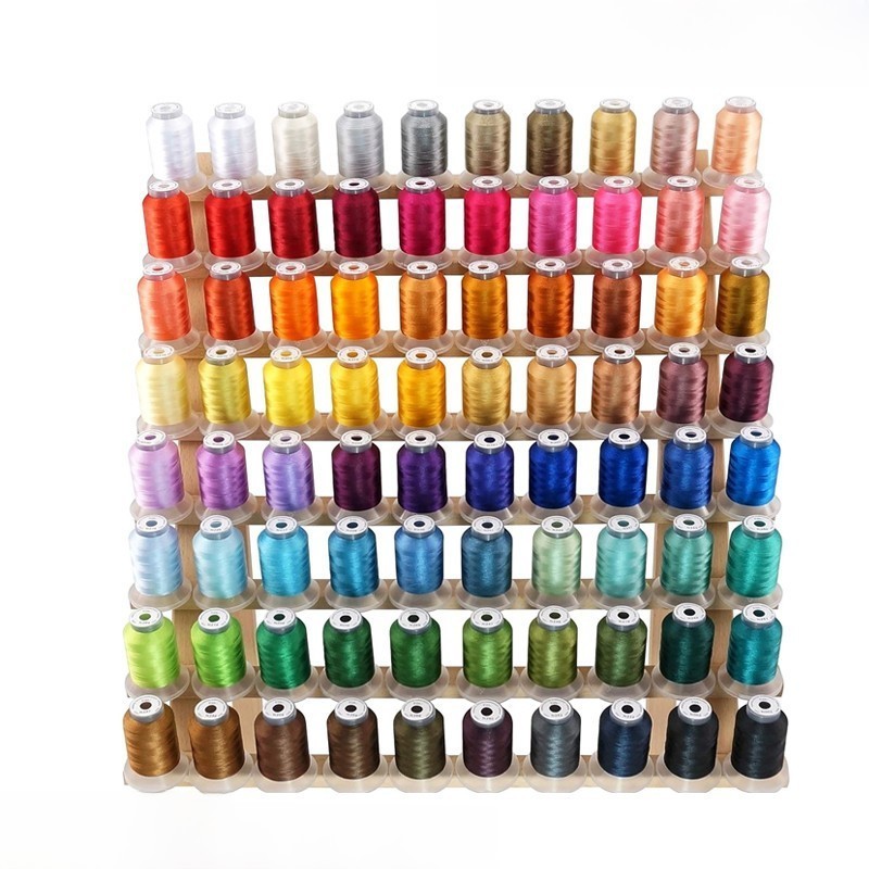 80 Spools Polyester Embroidery Machine Thread Kit 500M (550Y) Each Spool Colors