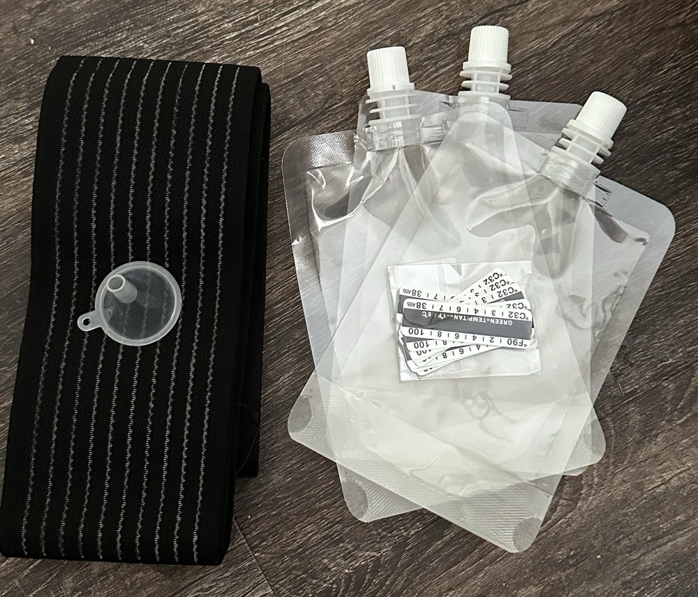 Urine Test Complete Kit, 3 Smaller Translucent Portable Empty Bottle