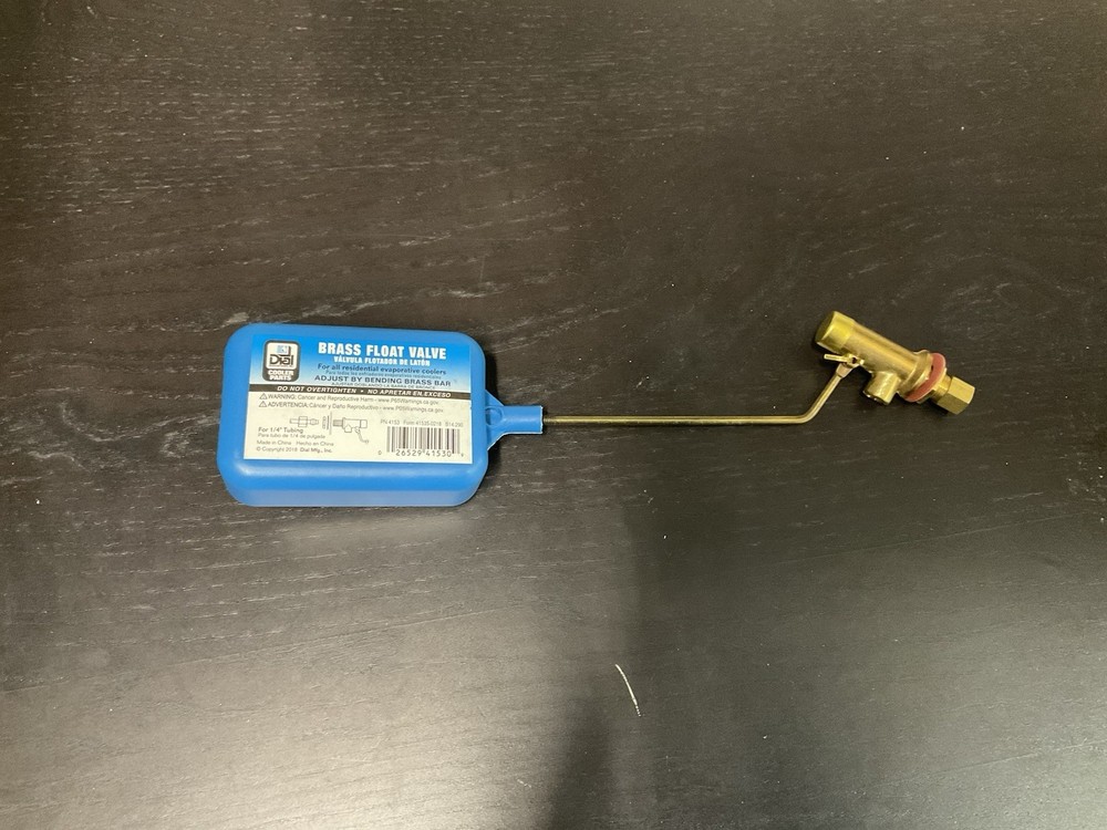 Dial 4153 Brass Plastic Float Valve 1/4-In Compression