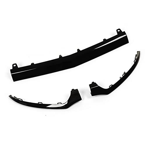 Front Bumper Lower Trims for CClass 3PCs Gloss Black Front Bumper Lower Trims