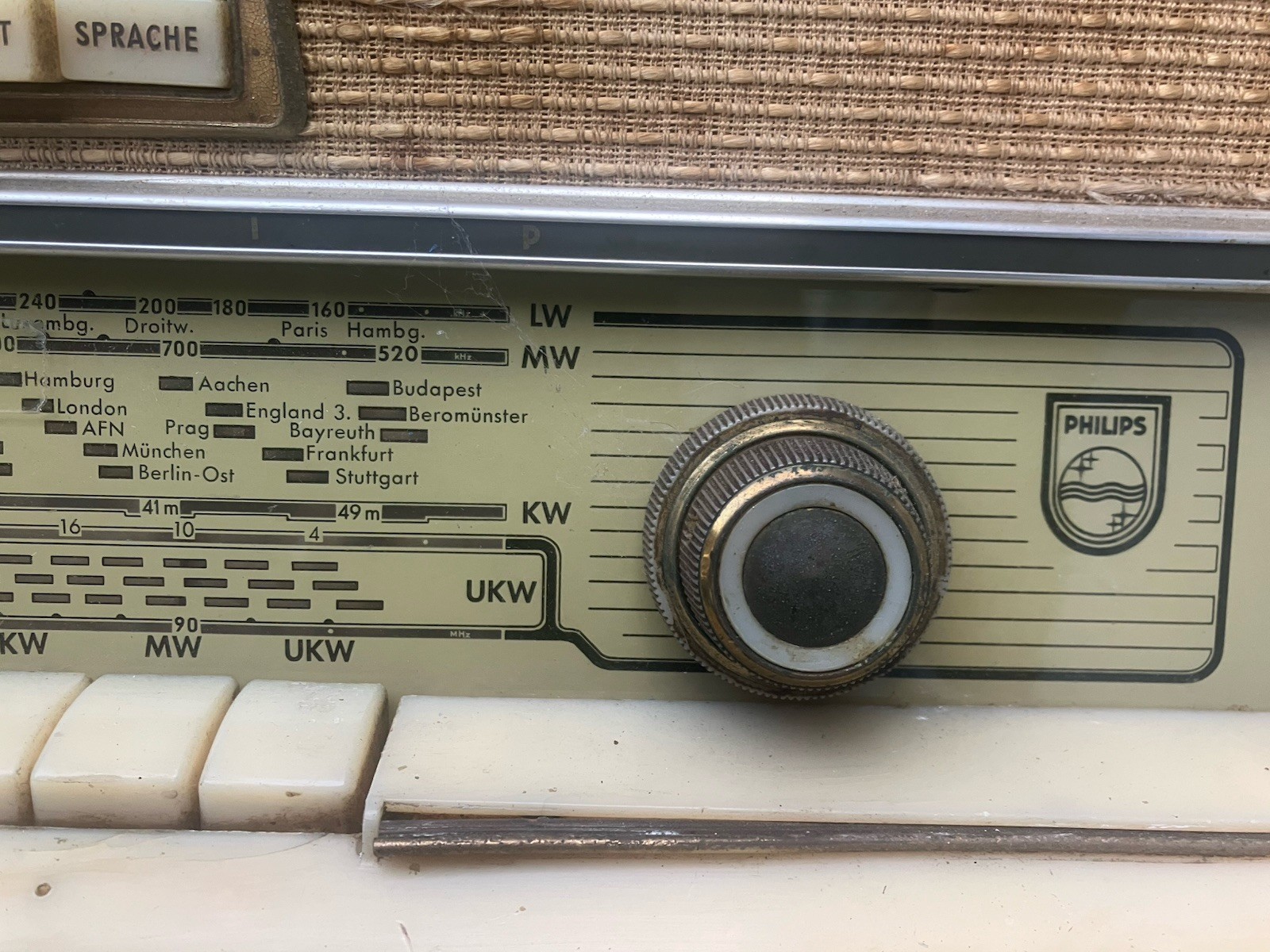 Vintage Philips Sagitta BD 363 A Wood Radio