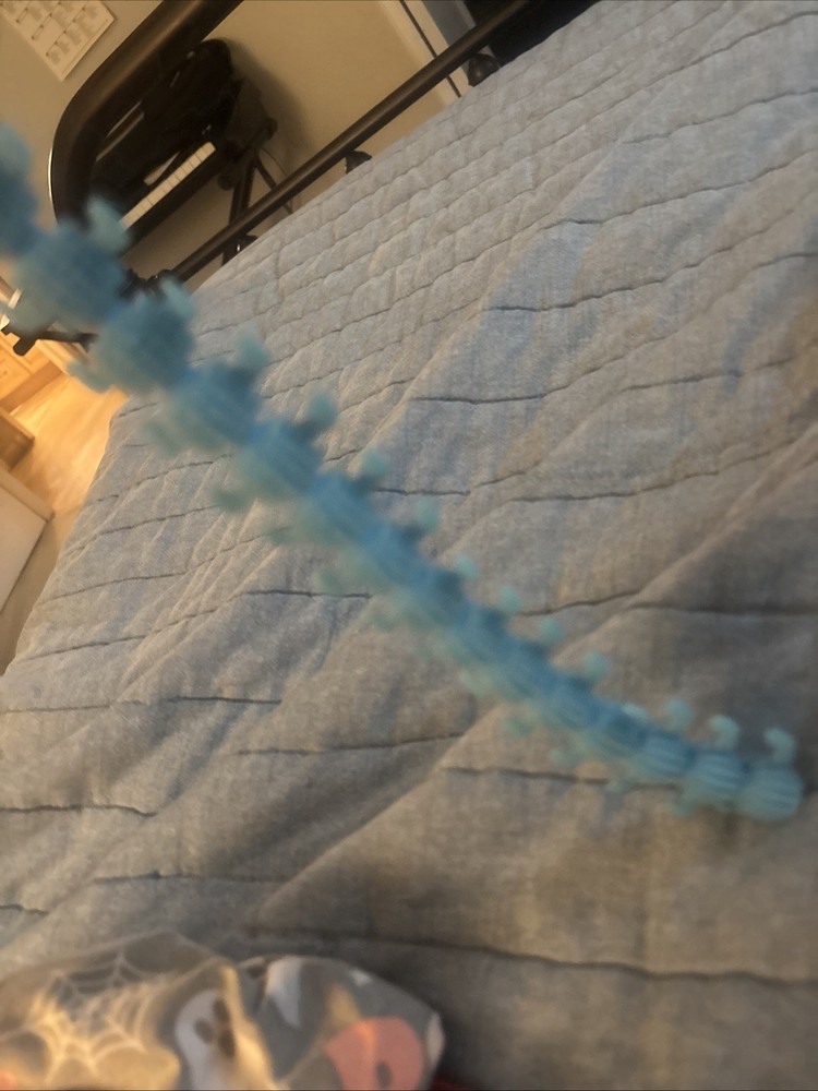 Blue Squishy Caterpillar ￼