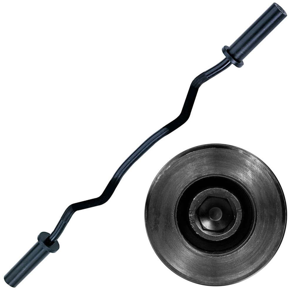 Body-Solid Olympic Curl Bar, Black