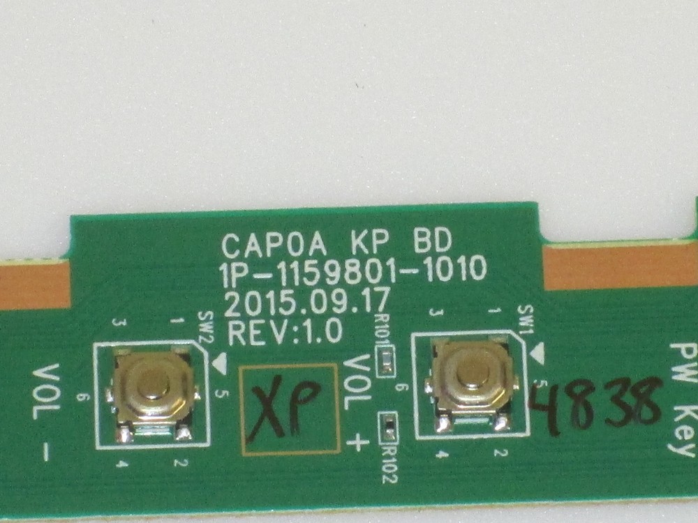 Vizio E80-E3 M80-D3 E70-F3 E75-E3 Key Button Board 1P-1159801-1010