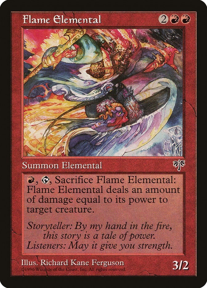 Flame Elemental Mirage N/A MTG MP