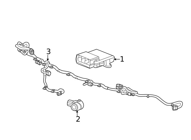 Genuine GM Parking Aid Control Module 23185505