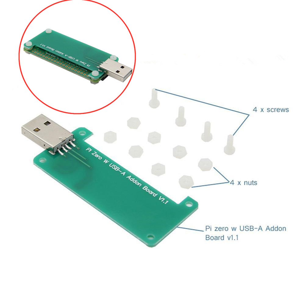 Add-on Board USB-A Connector Transmitter For Raspberry Pi Zero /Zero W Board F