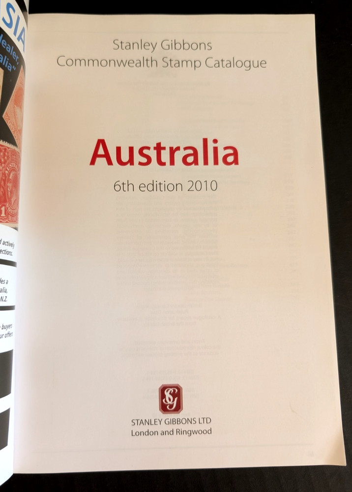 Stanley Gibbons Commonwealth Stamp Catalogue Australia 2010