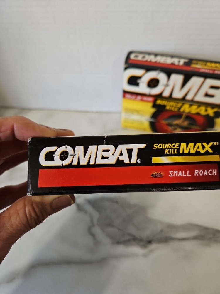NEW! 2 Combat Source Kill Max Small Roach Killing Bait Stations 12 count Each