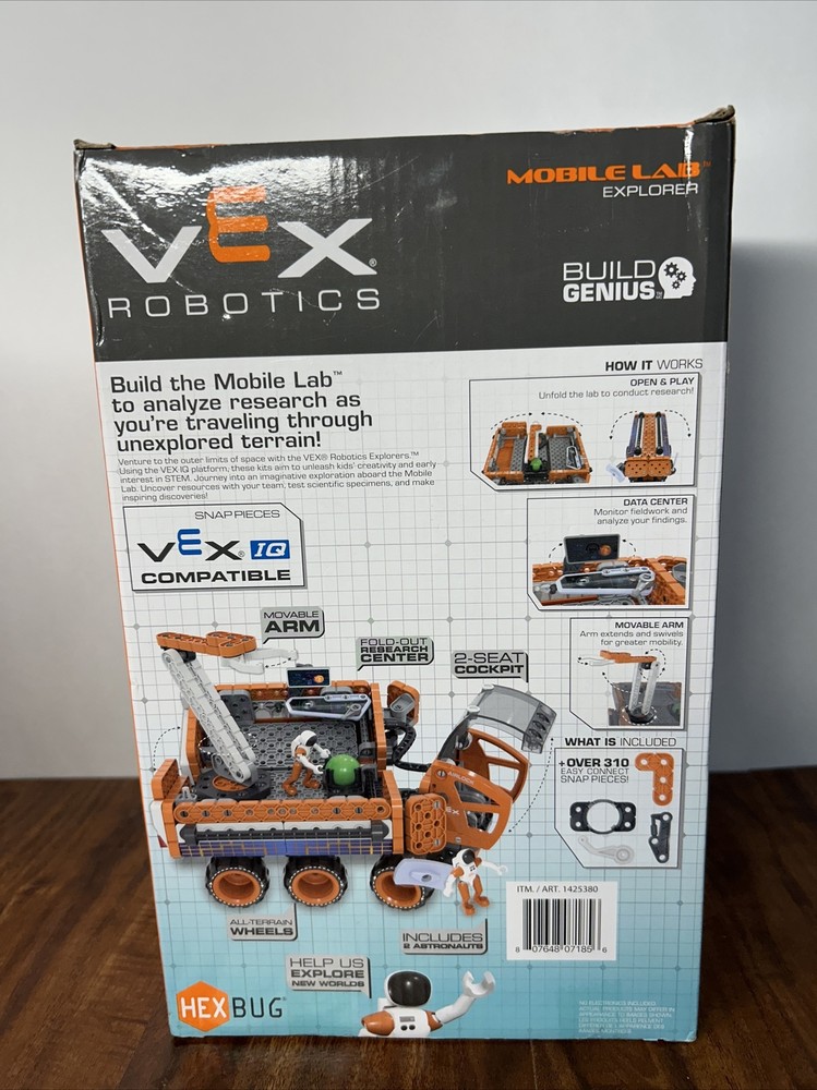 NEW Hexbug Vex Robotics Mobile Lab Explorer Set With Astronauts