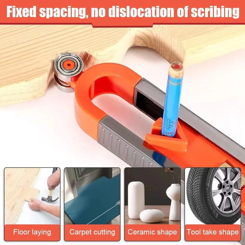NEW Contour Gauge Profile Duplicator with Lock Precise Measuring Tool Woodwork