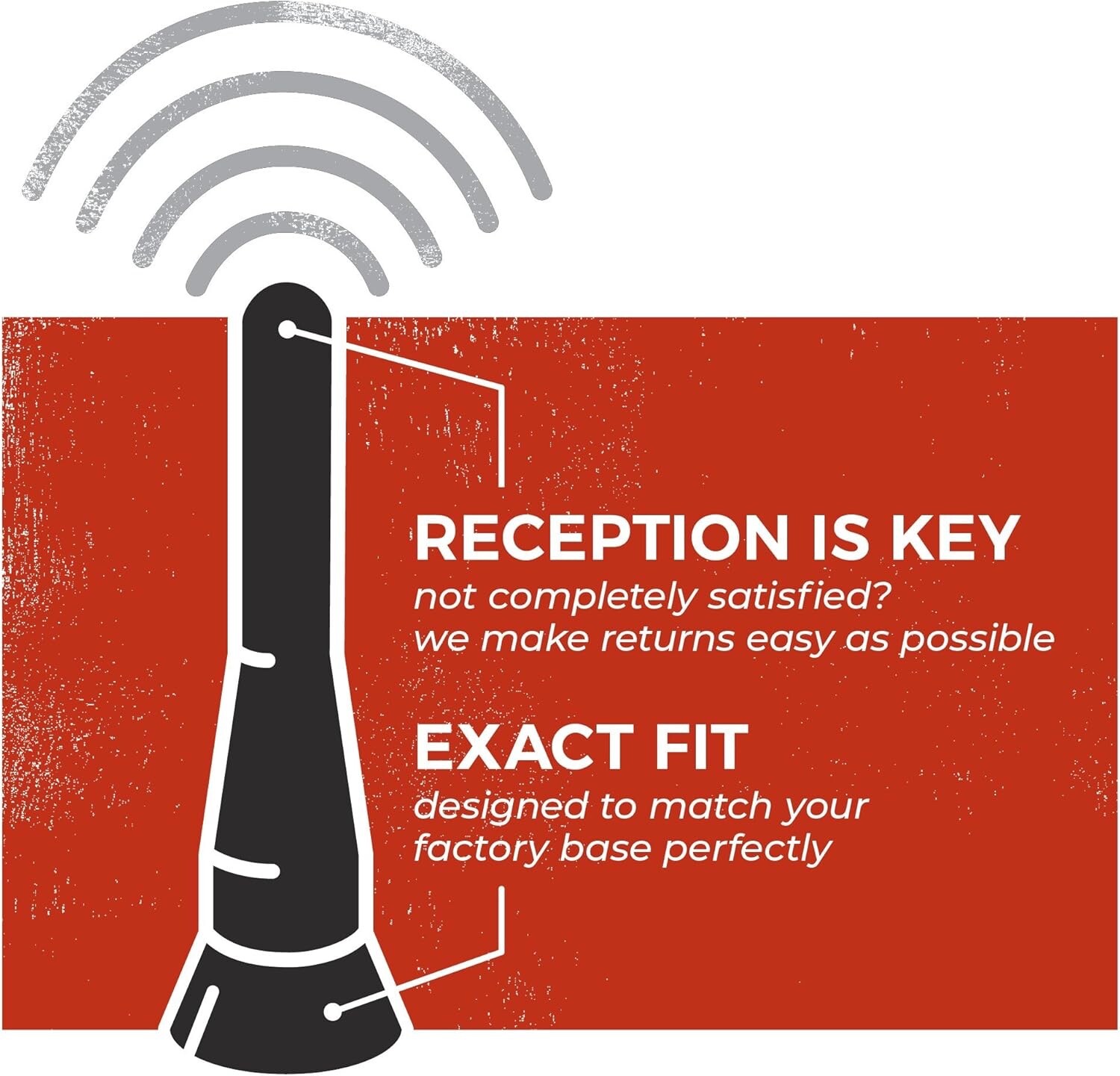 (2IN)CravenSpeed Stubby JR Antenna Harley-Davidson Motorcycles 98-2023 (2 Inch)