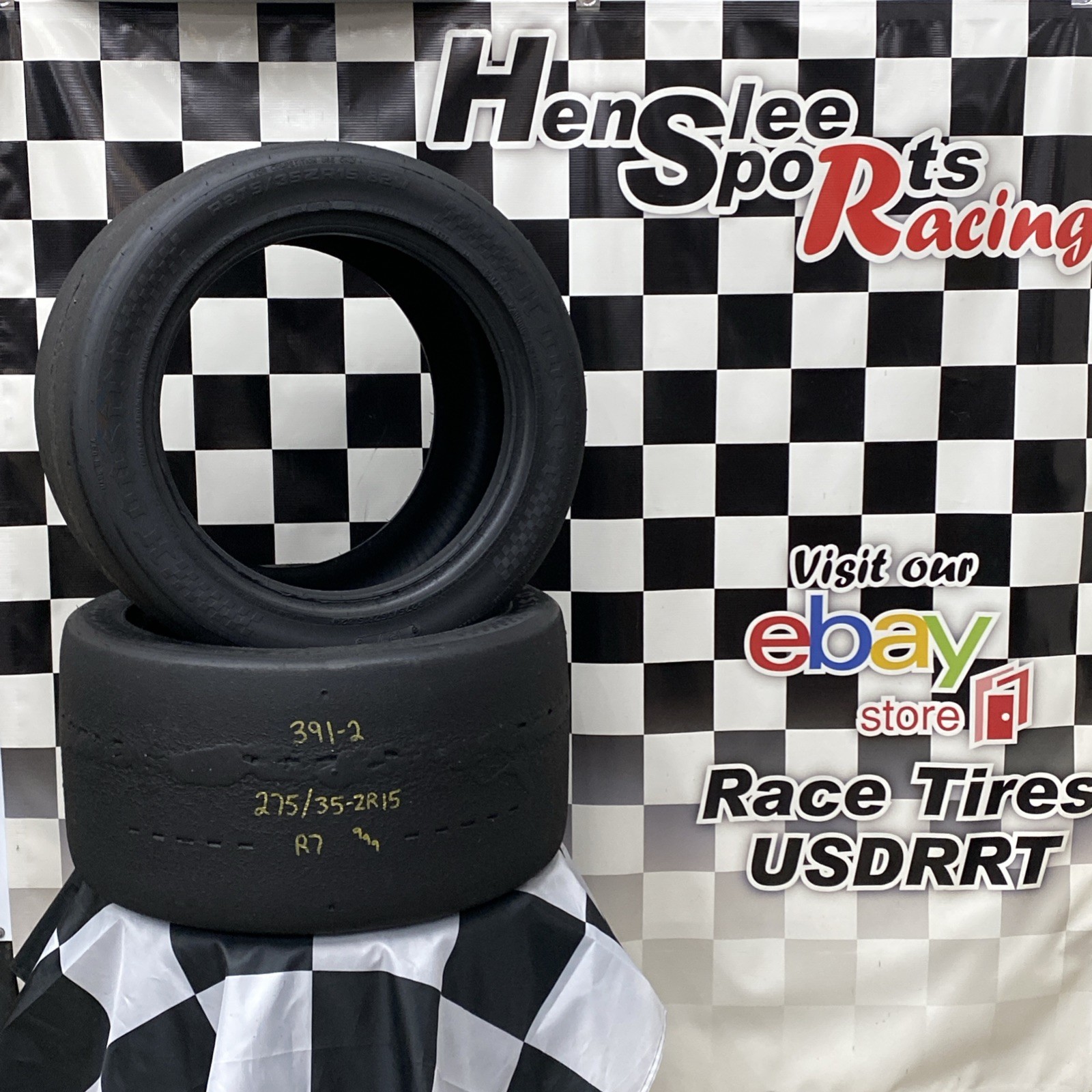 391-2 USDRRT HOOSIER DOT Road Race Tires 275/35-ZR15 R7