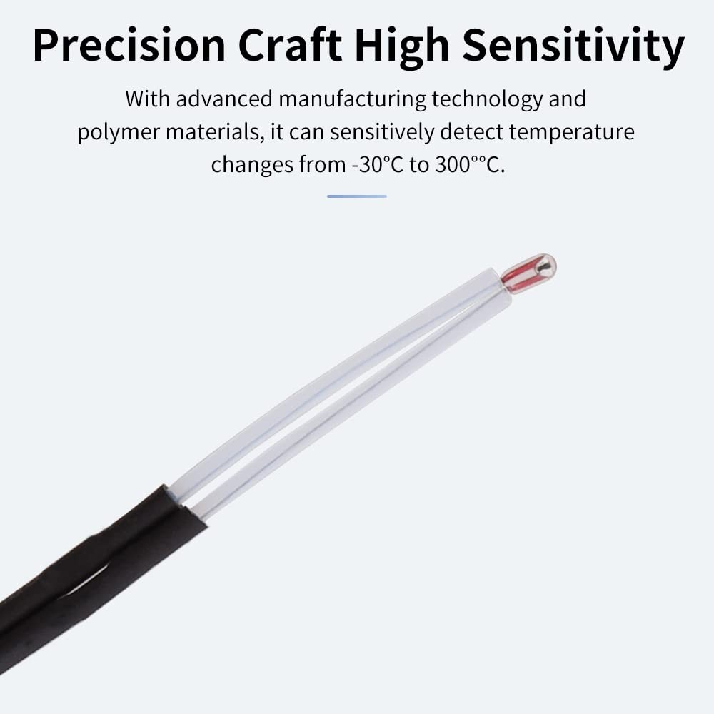Creality Original 3D Printer Thermistor Temp Sensor NTC100K 5 Pack Quick...