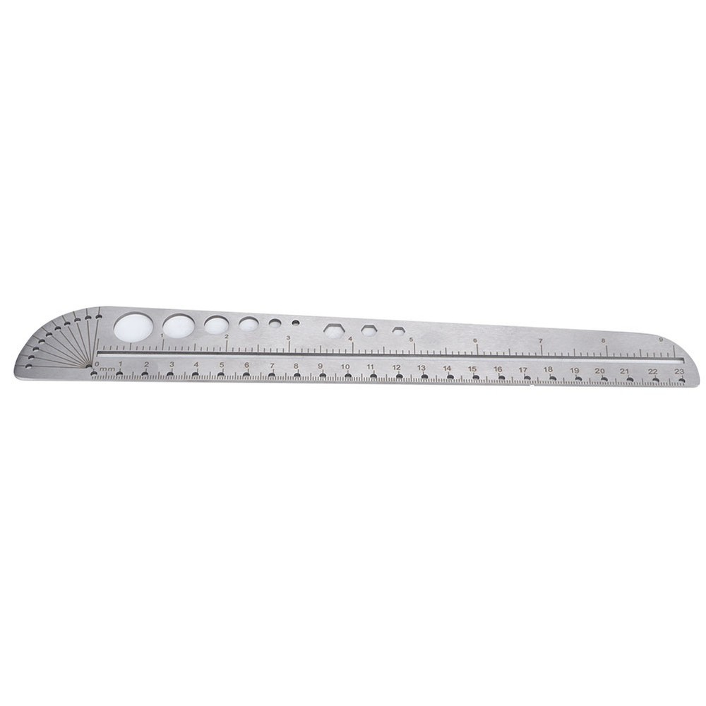 Scale Ruler Multifunctional Stainless Steel Compass Protractor Measuring