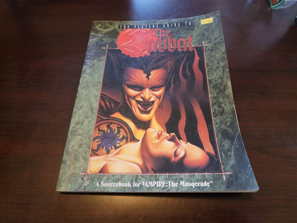 White Wolf Vampire the Masquerade Sourcebook Sabbat Players Guide Nice!