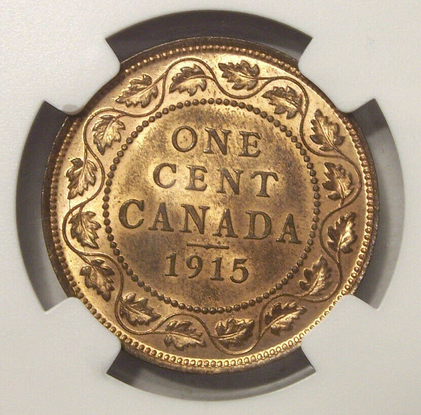 1915 Canada Large Cent MS 64 NGC Red Brown