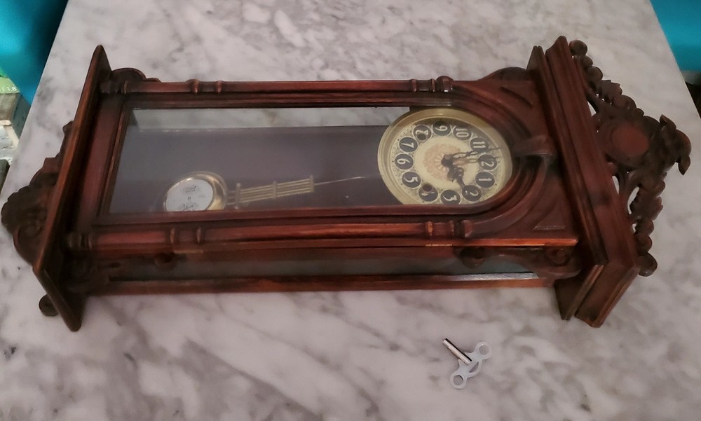 Vintage German Clock (key included)