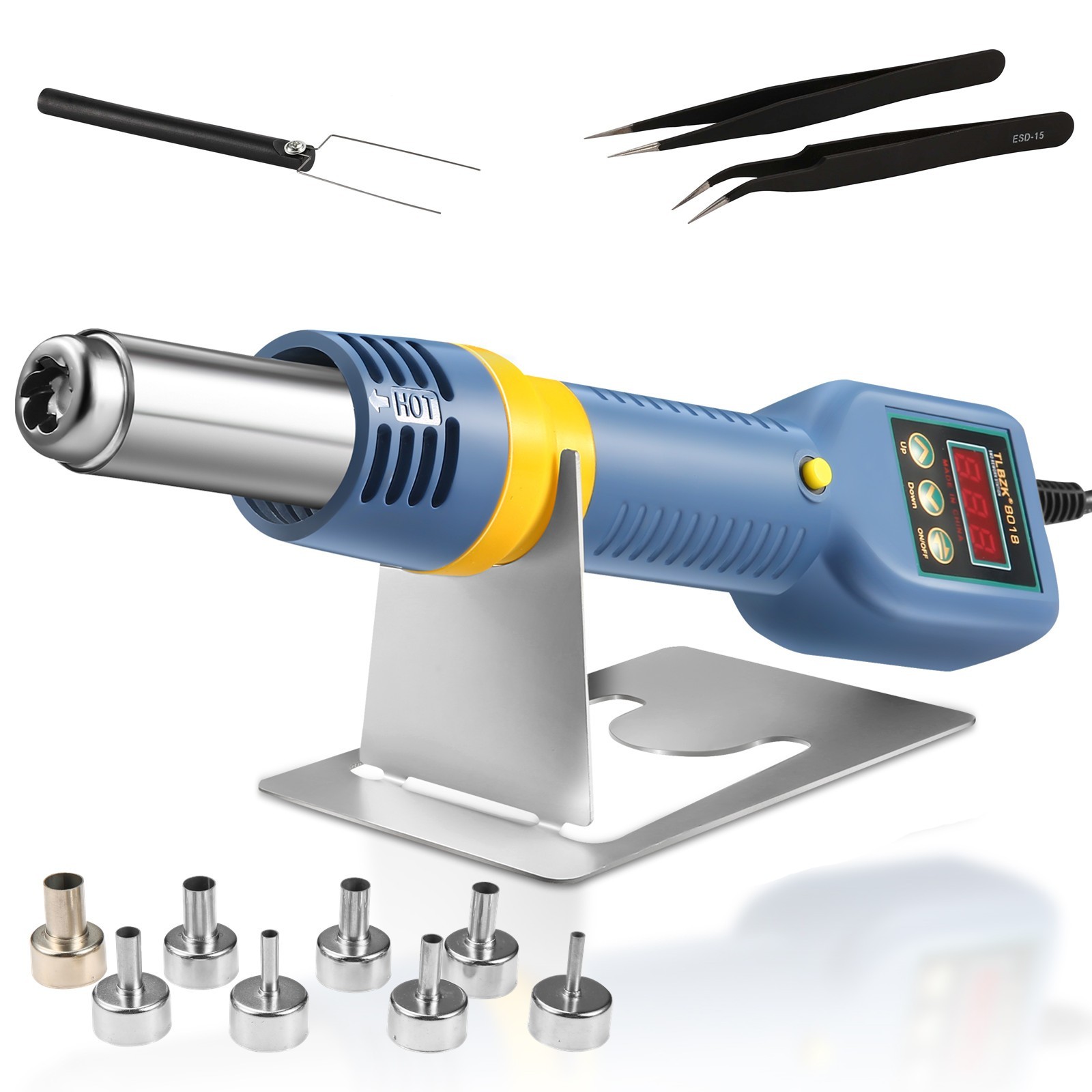 8018 Hot Air Station SMD Rework Desoldering Digital Heat Gun