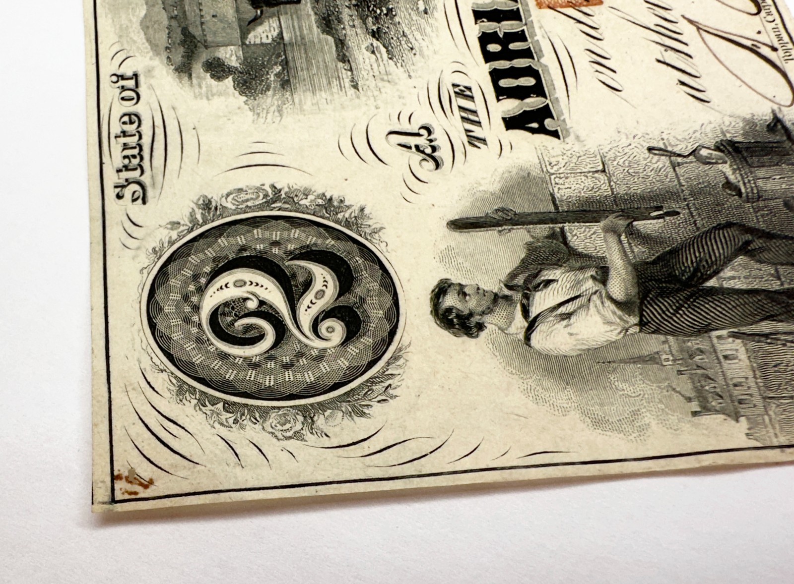 1853 $2 Adrian Insurance Company Michigan Obsolete Bank Note Two Dollars Bill MI