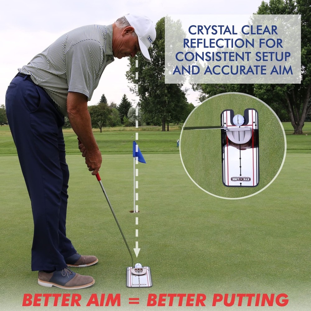 Putting Mirror, Alignment Training Aid Used by Tour Pros for Consistent Setup...