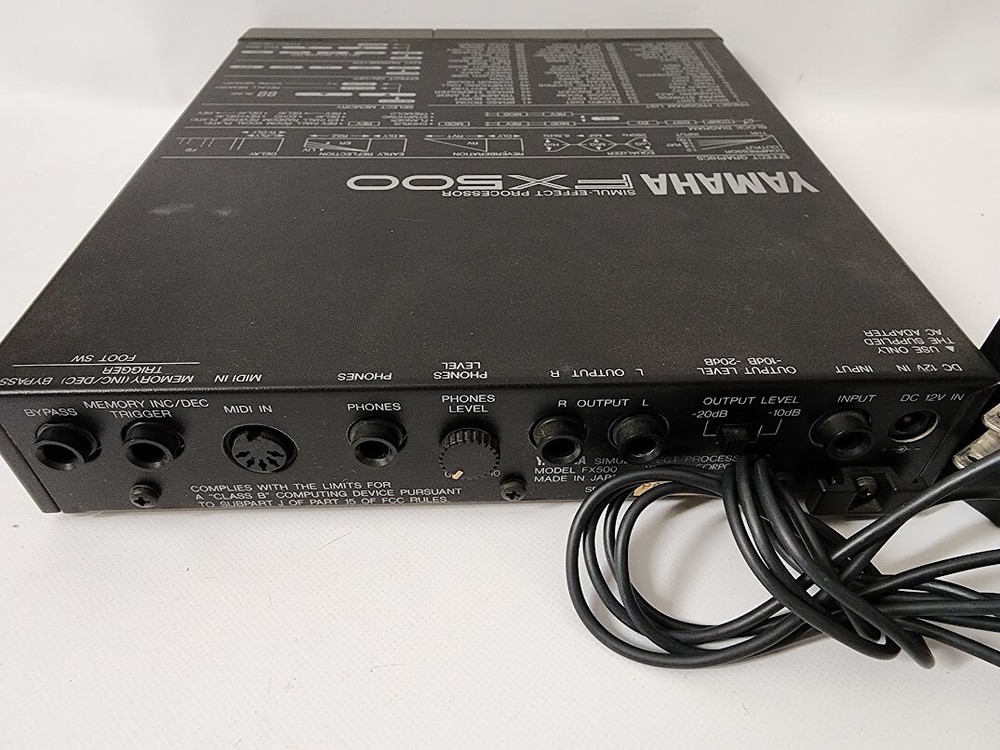 YAMAHA FX500 SIMUL-EFFECT PROCESSOR Guitar Effect