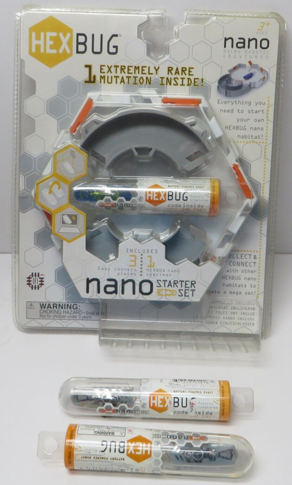 HEX BUG NANO STARTER SET & 2 EXTRA NANO HEX BUGS NEW