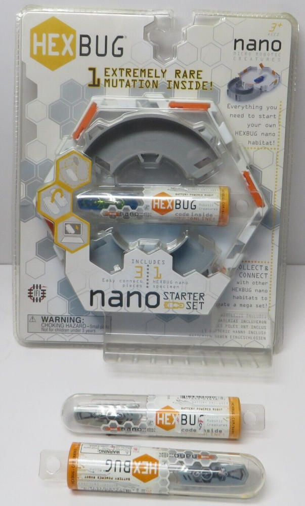 HEX BUG NANO STARTER SET & 2 EXTRA NANO HEX BUGS NEW
