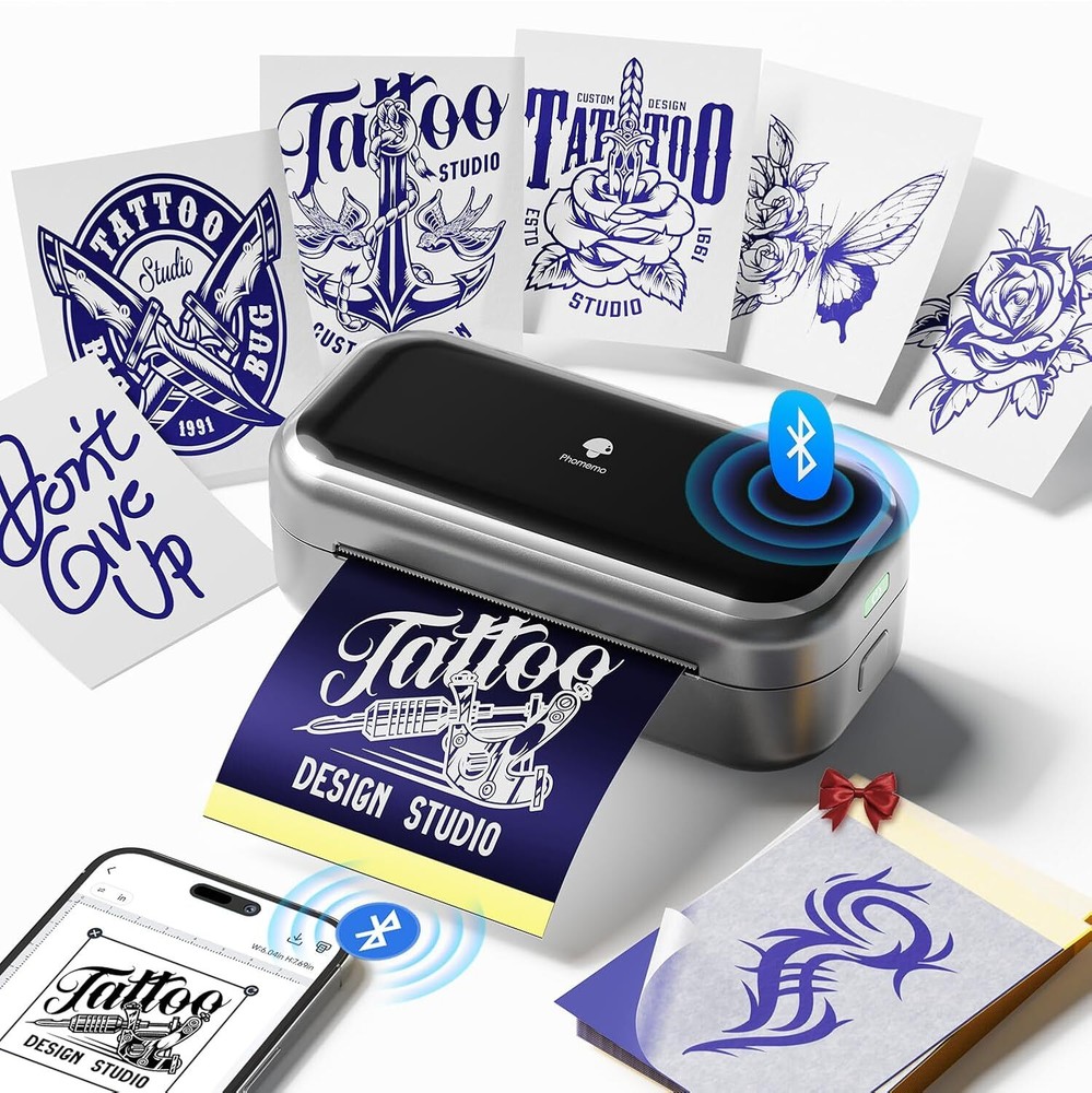 Phomemo TP31 Tattoo Stencil Printer Mini Tattoo Printer With 30 transfer Paper