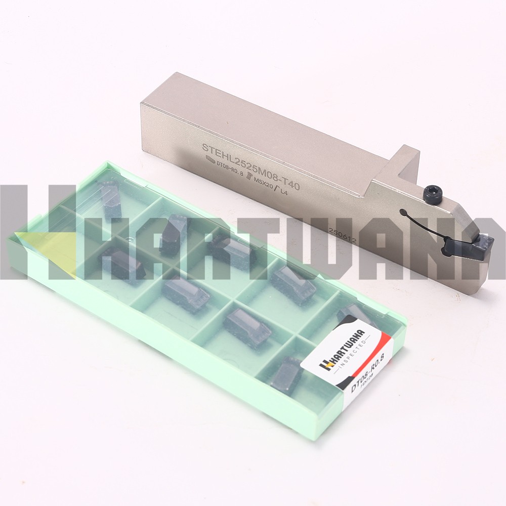 Lathe Grooving Left Hand Holder 25mm Indexable Grooving Inserts Width 8mm