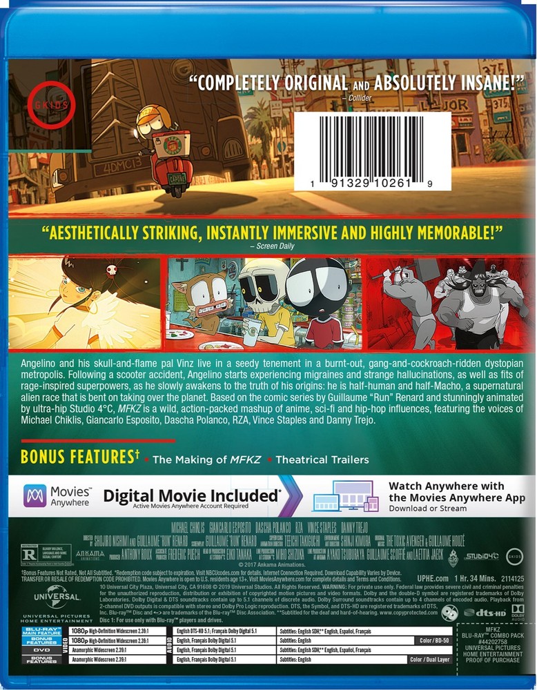 Mutafukaz Blu-ray Tay Lee NEW