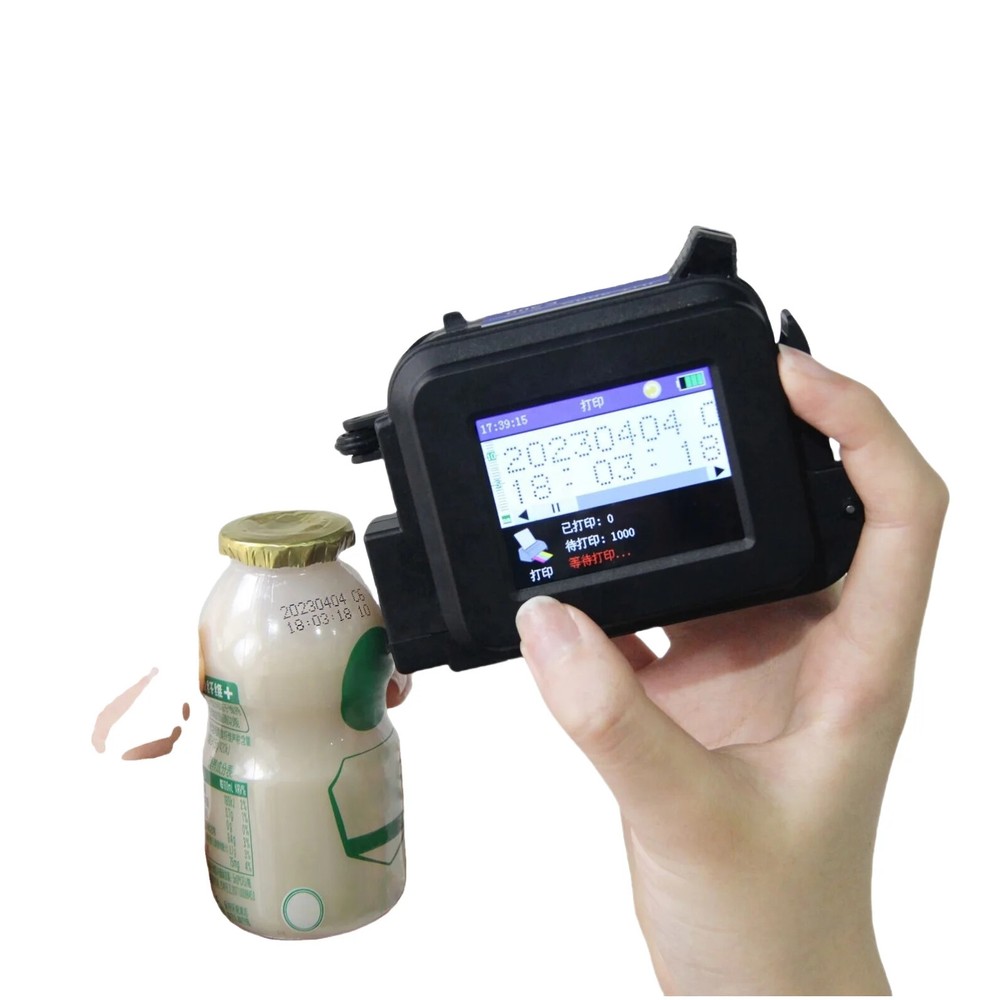 Portable mini handheld multi-color printer inkjet paper box plastic bottle date