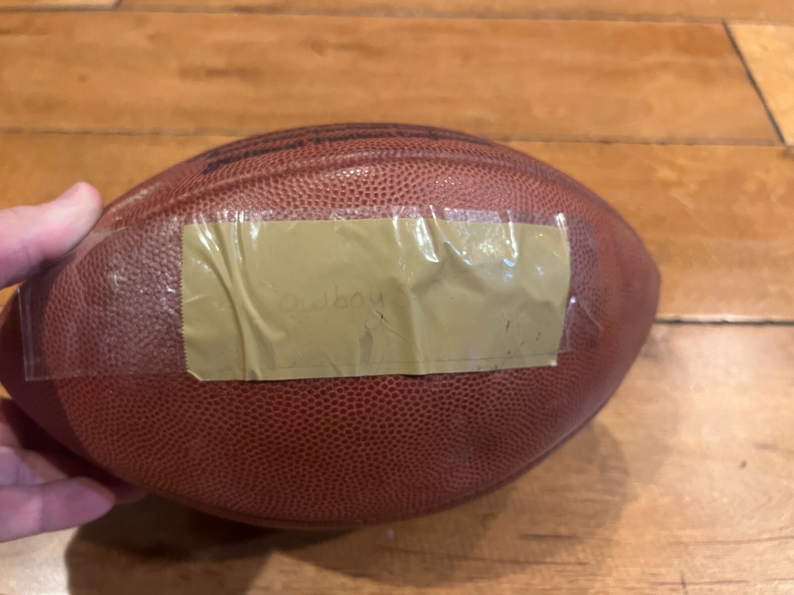 2000'S PHILADELPHIA EAGLES VS DALLAS COWBOYS GAME USED WILSON FOOTBALL