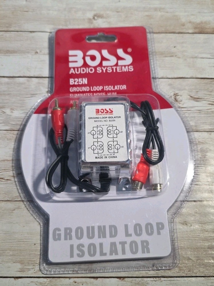 Boss Audio Systems Ground Loop Isolator B25N Noise Filter For Car Audio