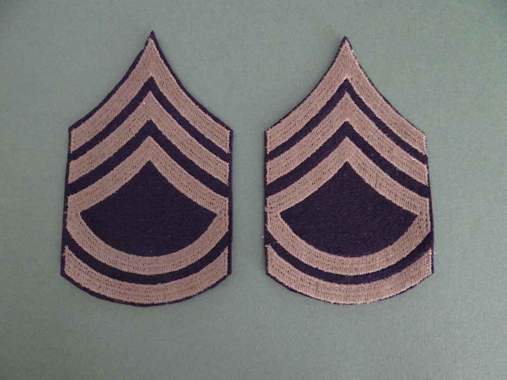 Original WWII U.S. Army Technical Sergeant Uniform Rank Chevrons