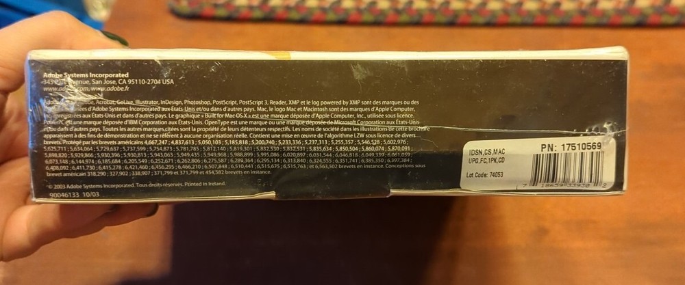 Adobe InDesign CS FRENCH VERSION Mac OS (Upgrade Version ~ NEW Sealed