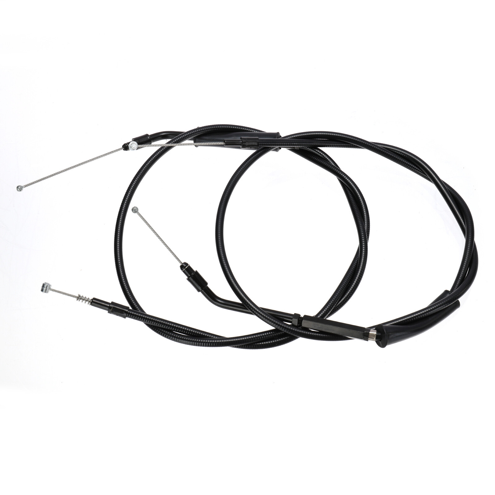 44.3" Black Throttle Idle Cable For Harley 00-06 Touring Electra Glide Road King