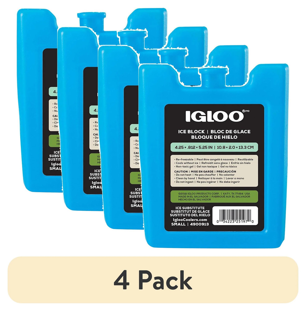 COOLER ICE FREEZER BLOCKS 4-Pack Small