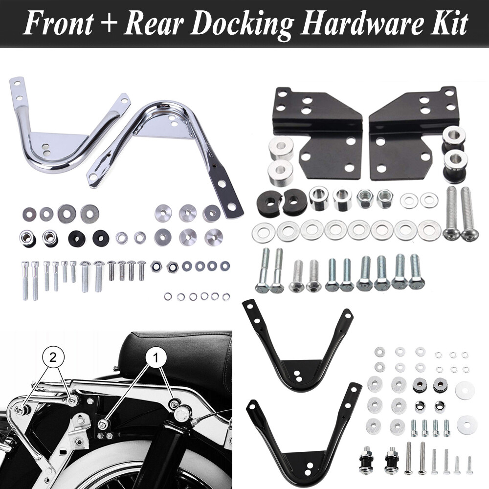 Quick Release Sissy Bar Backrest Docking Hardware Kits For Harley Touring 97-08