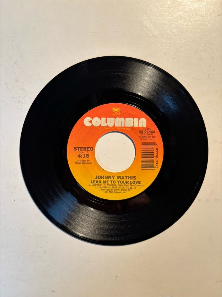 Johnny Mathis “Simple” Columbia 7” 45 VG++