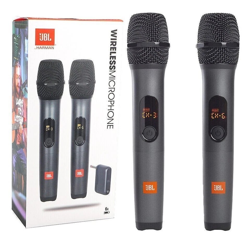 WIRELESSMICAM 2 Wireless Dynamic Microphones with Receiver + 2 Batteries