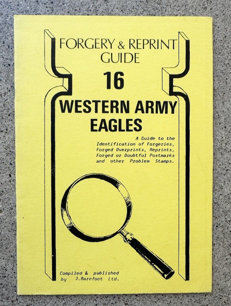 Forgery Reprint Guide 16 Western Army Eagles Barefoot Russia Stamps