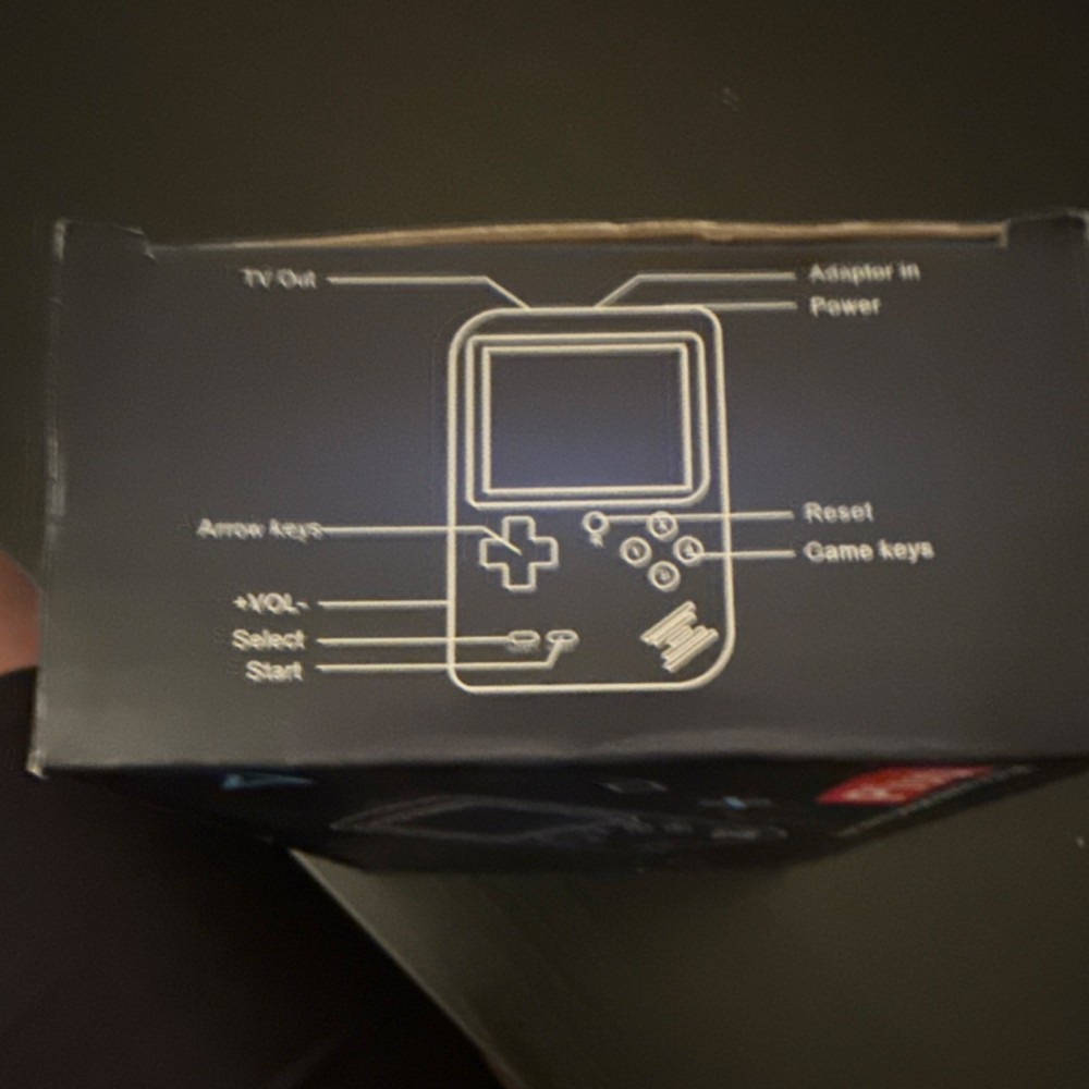 Plus Handheld Electronic Game Console, box only no console just box only