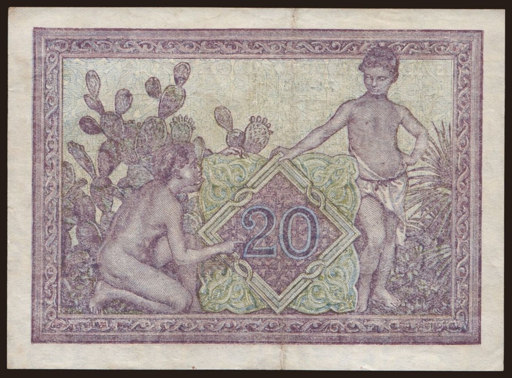 Tunisia - 1945 - 20 Francs - "VF" #CO8090