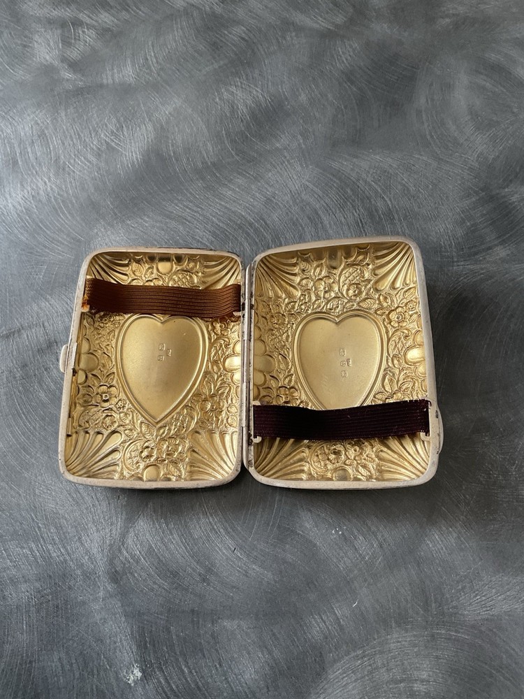 RARE SUPERB SOLID SILVER VICTORIAN CIGARETTE CASE WILLIAM THORNEYWORK 1897 84g