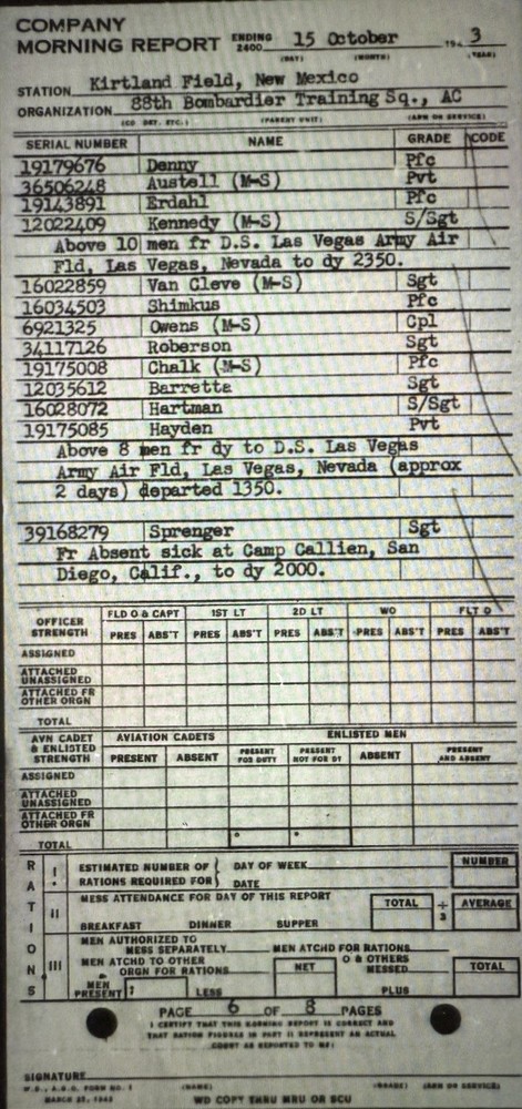 WW2 Dog Tag Named To North Dakota Vet 3520th Air Base Unit, 9th Base Squadron (1