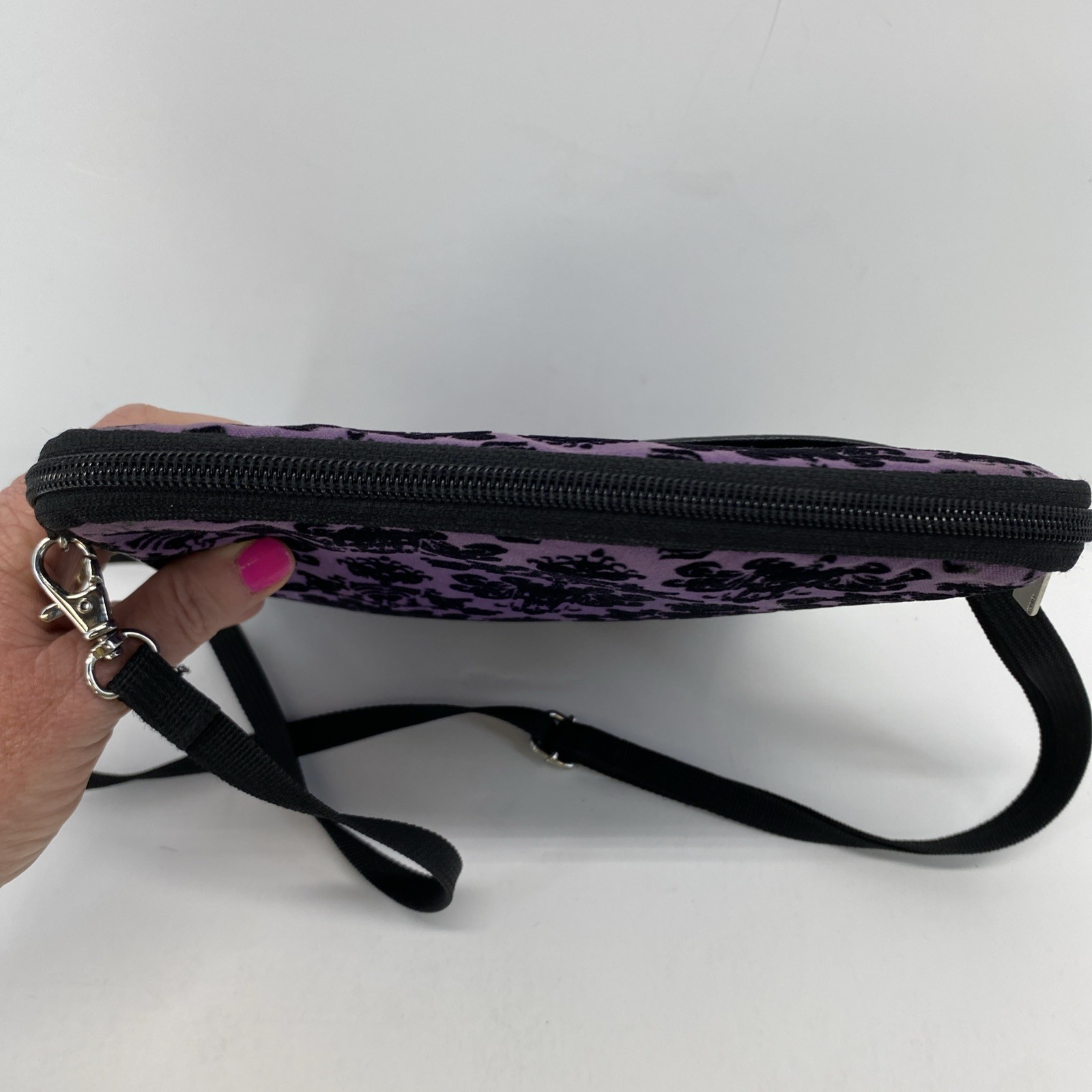 Disney Parks Haunted Mansion Wallpaper Crossbody Bag Purse Adjustable Strap