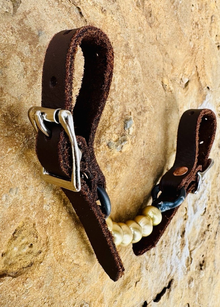 Brass Ball Curb Strap.
