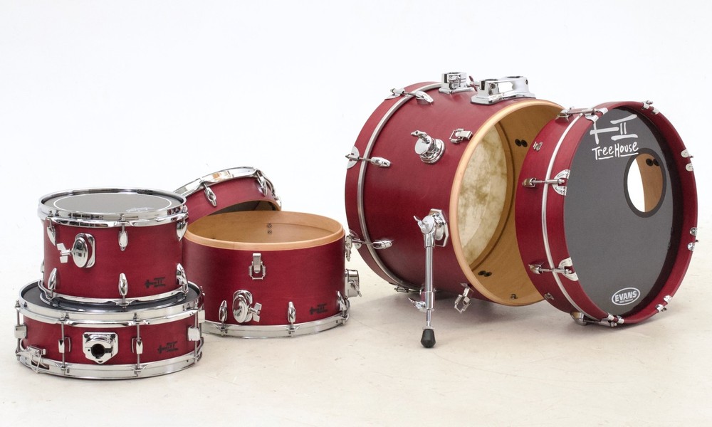 TreeHouse Custom Drums Compact Nesting Kit "Spicy Compact Bordeaux"